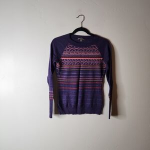 Smartwool Ethno Graphic Fair Isle Sweater Size Small